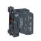Harmony XB5, Single contact block with body fixing collar, plastic, screw clamp terminal, 1NO+1NC