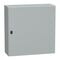 Spacial S3D, Wall mounted steel enclosure, plain door, with mounting plate, 800x800x300mm, IP66, IK10