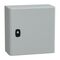 Spacial S3D, Wall mounted steel enclosure, plain door, with mounting plate, 300x300x150mm, IP66, IK10