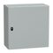 Spacial S3D, Wall mounted steel enclosure, plain door, with mounting plate, 600x600x300mm, IP66, IK10
