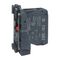 Harmony XB5, Single contact block with body fixing collar, plastic, screw clamp terminal, 1NC