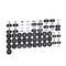 Harmony eXLhoist, Kit of adhesive labels for remote device, standard, black and white