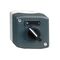 Harmony XALD XALK, Control station, plastic, dark grey lid, 1 selector switch, standard handle 22mm, 1NO