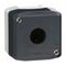 Harmony XALD XALK, Empty enclosure, plastic, dark grey lid, for push-button 22mm, 1 cut out