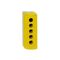 Harmony XALD XALK, Empty control station, plastic, yellow, 5 cut-outs, unmarked