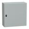 Spacial S3D, Wall mounted steel enclosure, plain door, with mounting plate, 600x600x250mm, IP66, IK10