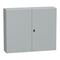 Spacial S3D, Wall mounted steel enclosure, double plain door, with mounting plate, 1000x1200x300mm, IP55, IK10