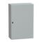 Spacial S3D, Wall mounted steel enclosure, plain door, with mounting plate, 1200x800x400mm, IP66, IK10