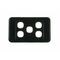 Digitek 5 Gang Wallplate (No Mech) - Black - 05DWP05BK