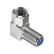 Hills Antenna BC3720HR F-Type Male to Female Right Angle Adaptor - BC3720HR