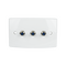 Hills Antenna BC81407 Foxtel 3 x F-Type High Return Loss Wall Plate - BC81407