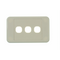 Digitek 3 Gang Wallplate (No Mech) - White - 05DWP03