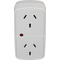 Hills Antenna 10 Amp Double Adaptor - Vertical Surge Protector - 09HDA-2 V-S/WHT
