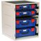 Cabinet c/w 2 Large + 2 Small PC Lid Cases - Blue - 33SCS2L2SA-BL