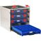 Cabinet c/w 4 small PC Lid Cases - Blue - 33SCS4SA-BL