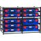 2 Large Drawer Frame + 7 Small Drawer Assembled c/w PC Lid Cases Blue Cases - 33SFD2L7SA-BL