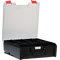 StorageTek STLC-BK Case Large Clear PC Lid c/w dividers-Black - 33STLC-BK