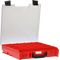 StorageTek Case Small Clear PC Lid-Red with Black Clasps - 33STSC-RD