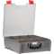 StorageTek Case Large Clear Lid PC c/w dividers-Grey - 33STLC-GY