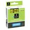 D1 STANDARD TAPE BLACK ON YELLOW, 19mm x 7m
