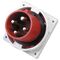 PLUG,APPLIANCE INLET,PANEL MNT 4P, 400V, 63A, IP67, 6H,IEC309