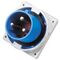 PLUG,APPLIANCE INLET,PANEL MNT 3P, 230V, 63A, IP67, 6H,IEC309