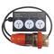 TESTING ADAPTOR, 3 PHASE RCD 5 PIN SOCKET, 16 & 32AMP