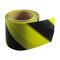 SAFETY TAPE BLACK & YELLOW VERT. STRIPE - TAPEX - 100m