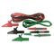 TEST LEAD SET, RED, BLK, GRN INC ALLIGATOR CLIPS & PROBES