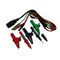 IEC LEAD TO 4mm BANANA PLUGS WITH PROBES AND CROC CLIPS