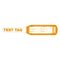 TEST TAGS, BAT STYLE ORANGE (JAN~JUNE) [100]
