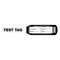 TEST TAGS, BAT STYLE BLACK (YEARLY) [100]