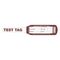 TEST TAGS, BAT STYLE BURGUNDY (5 YEARLY) [100]