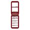 TEST TAGS, H/DUTY RECT BURGUNDY (5 YEARLY) [100]