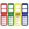 TEST TAGS, H/DUTY RECT RAINBOW (25 RD/GN/BL/Y) [100]