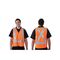 SAFETY VEST DAY/NIGHT USE ORANGE, X BACK REFL TAPE, XL