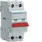 2-pole, 40A Modular Switch with Red Toggle