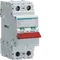 2-pole, 63A Modular Switch 50mm² with Red Toggle