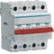 4-pole, 63A Modular Switch 50mm² with Red Toggle