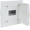 Small distributor,golf,flush,1row,4M,IP40,MS-terminal,ANZ,N+PE,white door