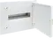 Small distributor,golf,flush,1row,12M,IP40,QC-terminal,N+PE,white door