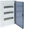 Small distributor,golf,flush,3row,36M,IP40,MS-terminal,ANZ,N+PE,transparent door