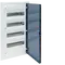 Small distributor,golf,flush,4row,IP40,48M,MS-terminal,ANZ,N+PE,transparent door