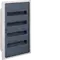Small distributor,golf,flush,4row,IP40,72M,MS-terminal,ANZ,N+PE,transparent door