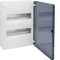 Small distributor,golf,surface,2row,IP40,24M,MS-terminal,ANZ,N+PE,transpare door