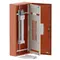 DB, elite, 42/12Pole, 160A MCCB Twin, 8 Modules, orange, 1400x600x250mm