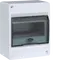Sm.distr.,VD/IC²,surface,1row,6 M,IP40,no terminals,AUS,transparent door