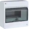 Sm.distr.,VD/IC²,surface,1row,8M,IP40,MS-terminals,N+PE,AUS,transparent door