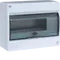 Sm.distr.,VD/IC²,surface,1row,10M,IP40,MS-terminals,N+PE,AUS,transparent door