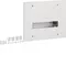 9M 1Row DIN Flush Metal BOX, No Door